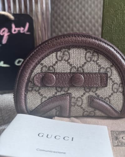 NEW in BOX Gucci Brown Monogram Coin Purse-PRICE FIRM