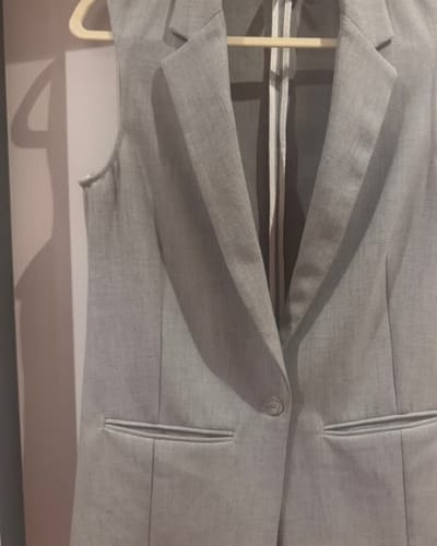 Topshop Light Grey Sleeveless Vest