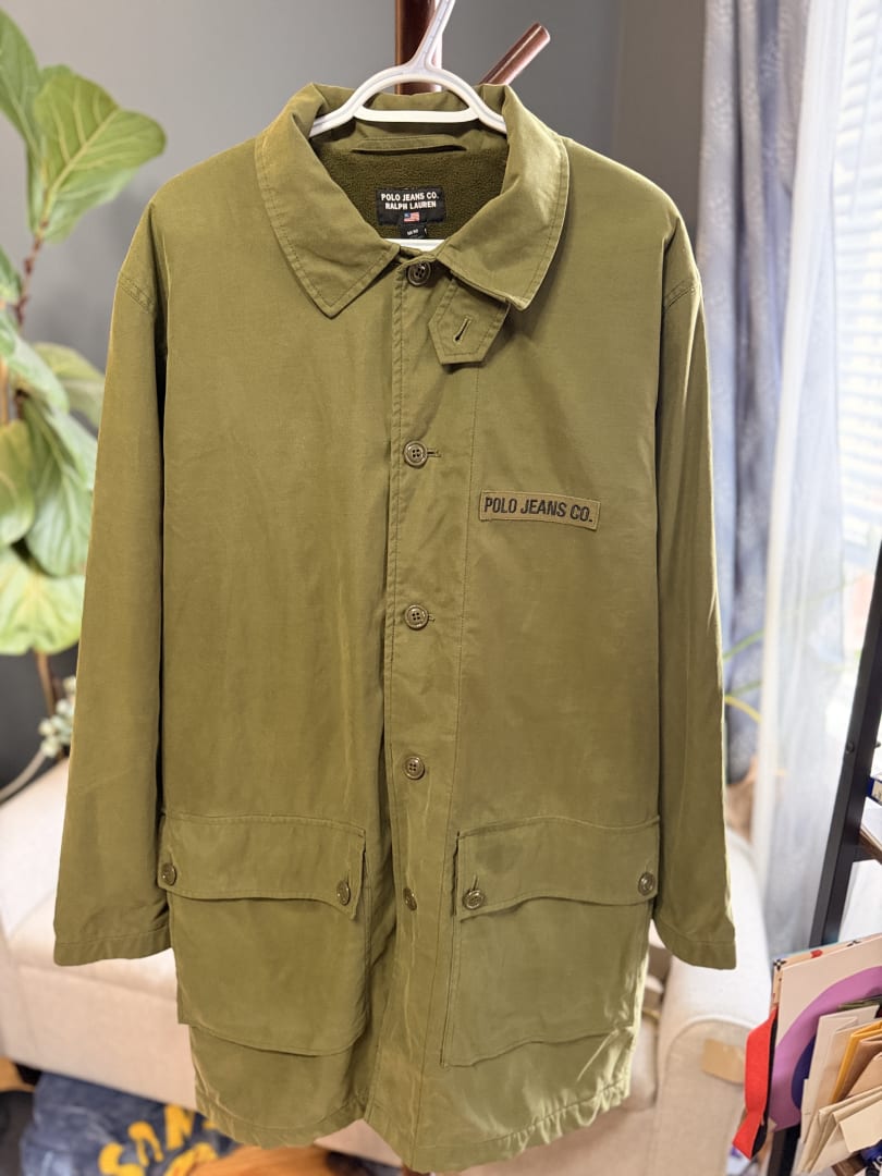 Polo Ralph Lauren Olive Green Oversized Jacket