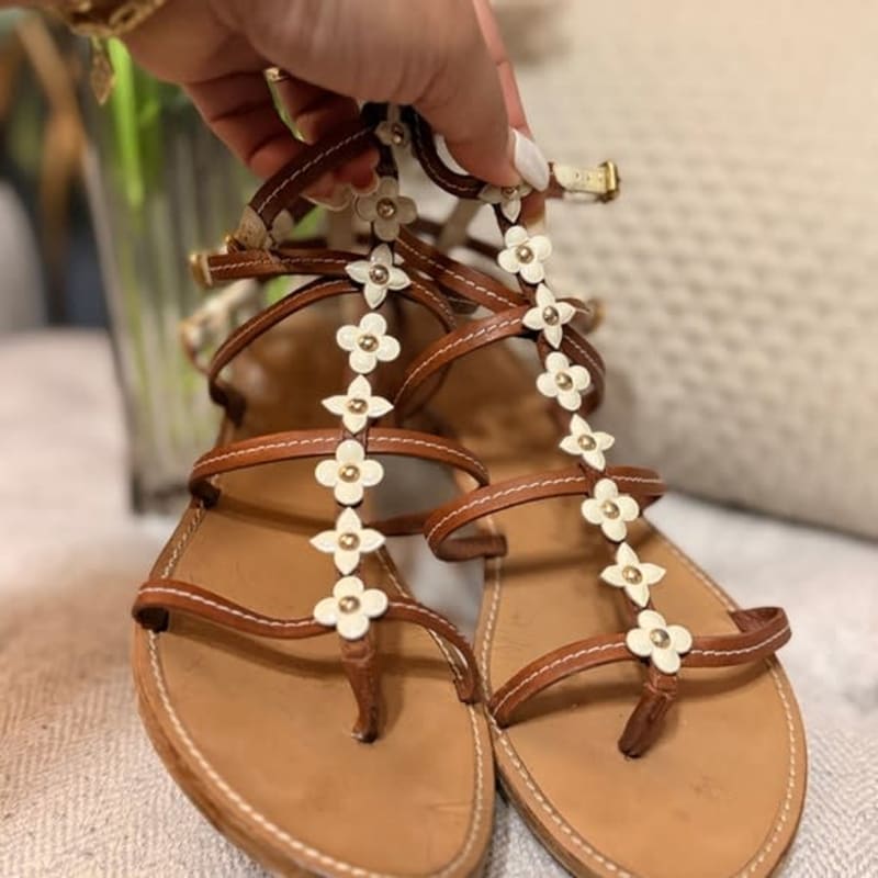 Louis Vuitton Gladiator Floral Sandals