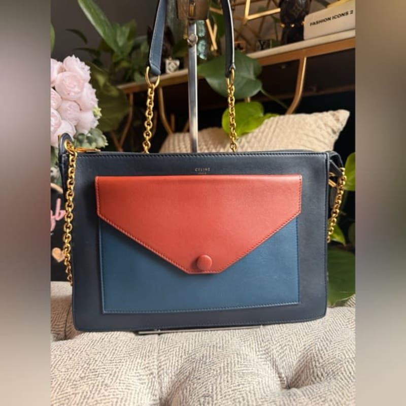 Celine Tricolour Envelope Bag