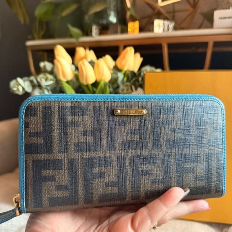 Fendi Zucca zippy Wallet