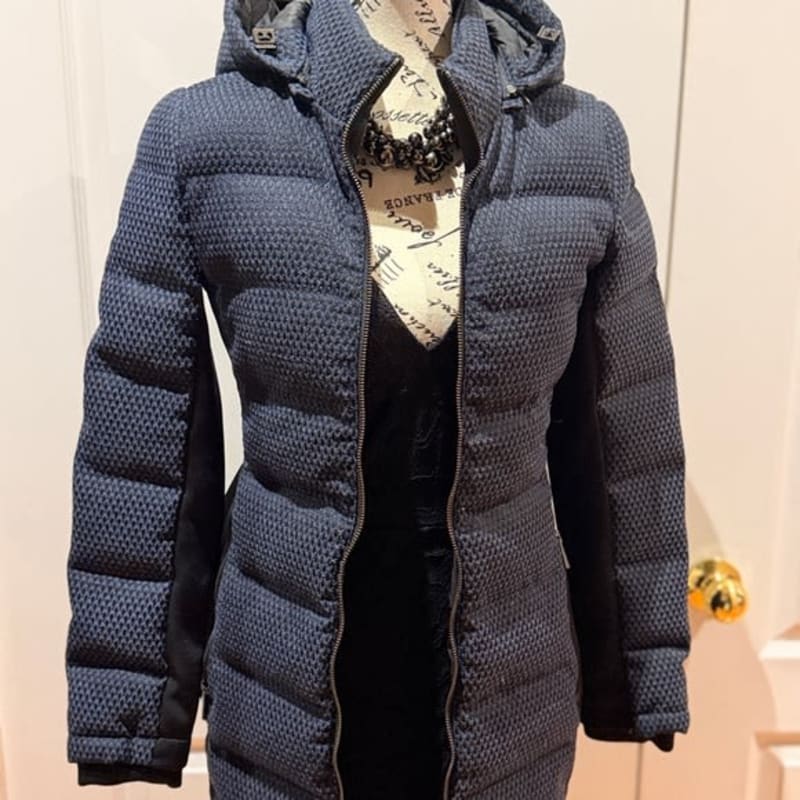 Zac Posen Fiona Navy Puffer Jacket with Hood