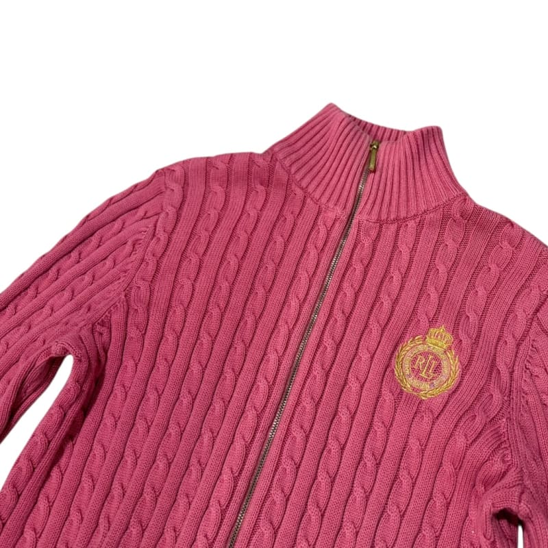 Ralph Lauren Pink Cable Knit Sweater