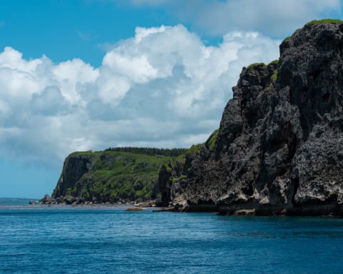 Landscape photograph (topsides) from Japan coast