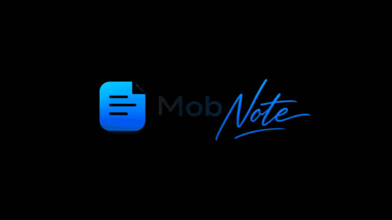 MobNote — Logo Motion
