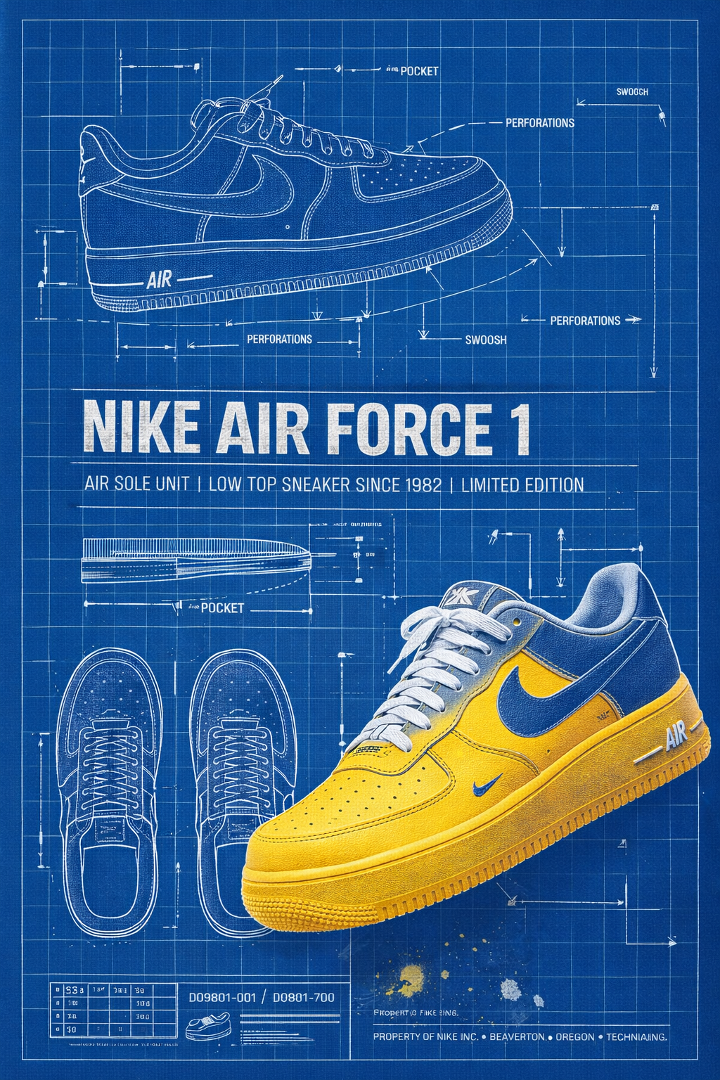 Nike Blueprint Poster