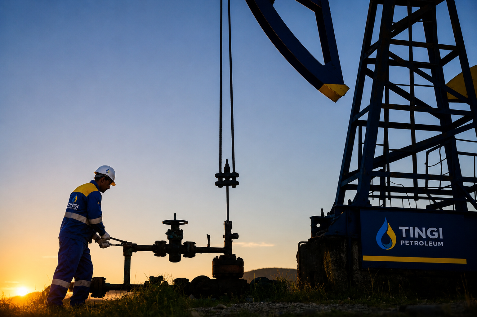 Industrial operations with natural landscape