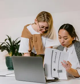 Express HR consultants reviewing candidate profiles