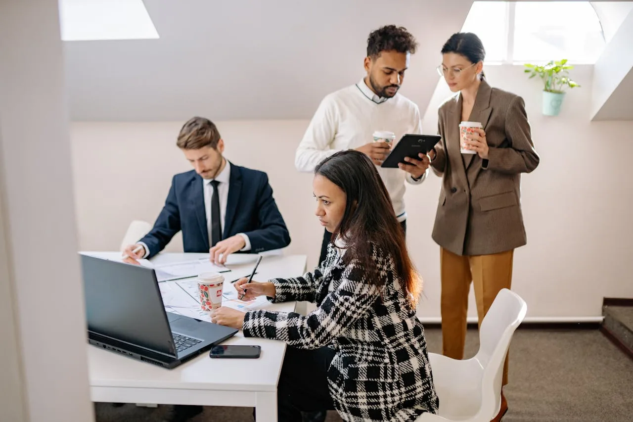 HR team collaborating in a modern Canadian office