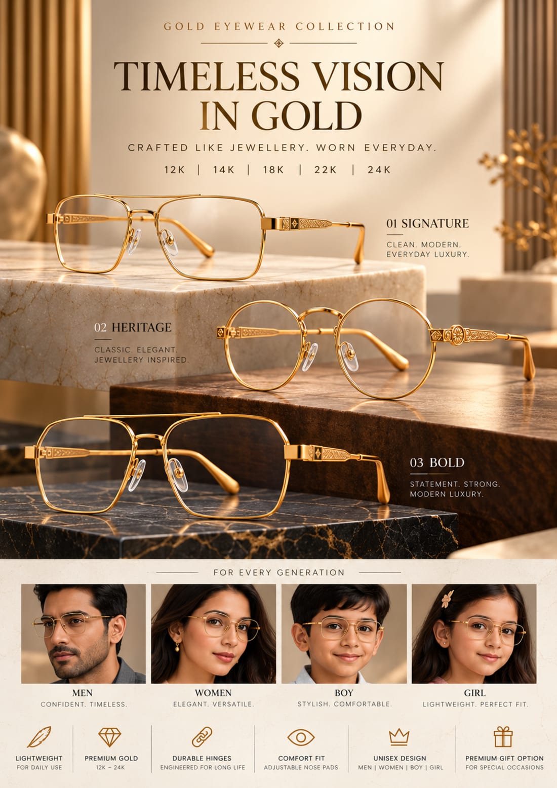 Timeless Vision In Gold — cover