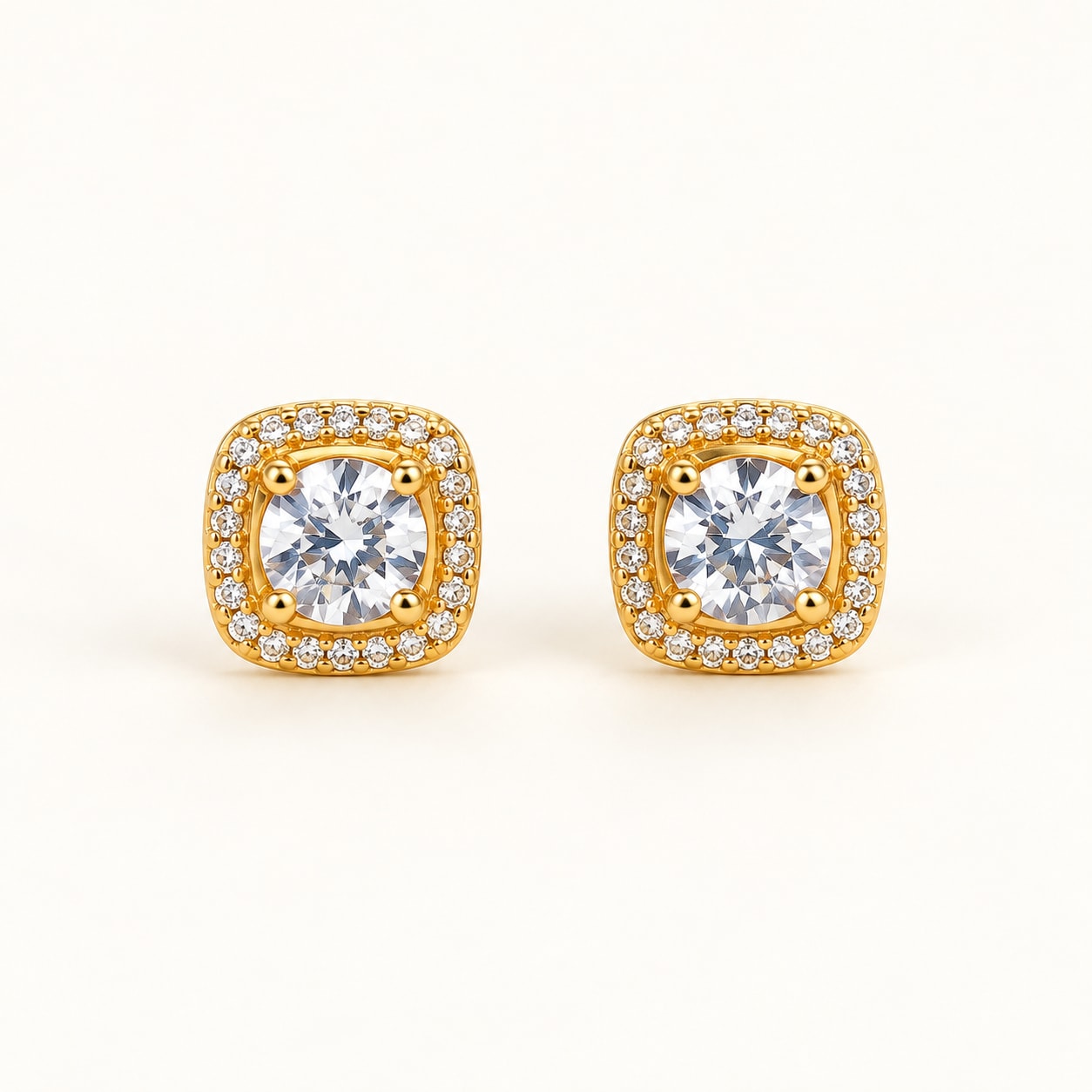Gold Plated 925 Silver Studs