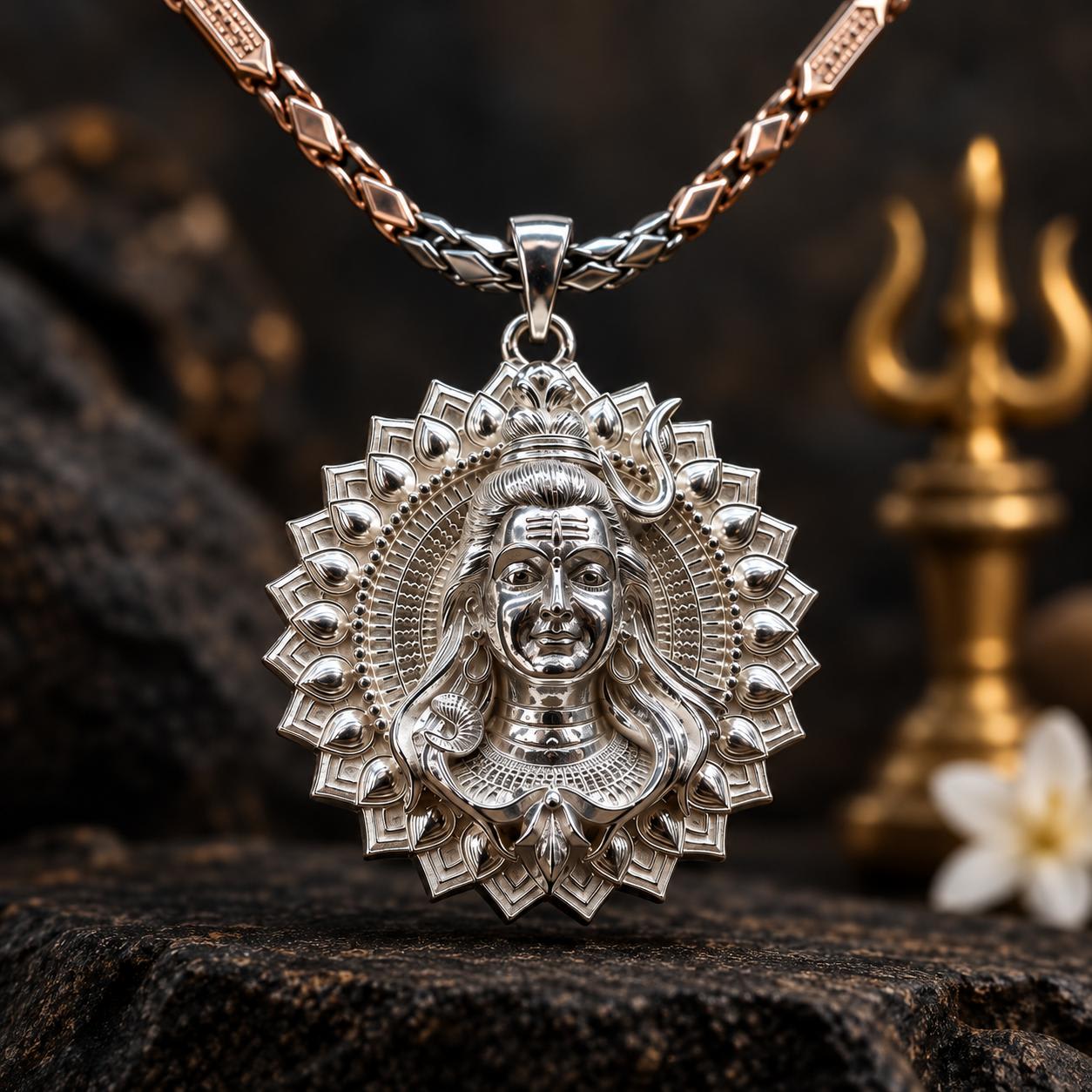 Mahadev 925 Silver 3D Pendant — photo 1 of 3