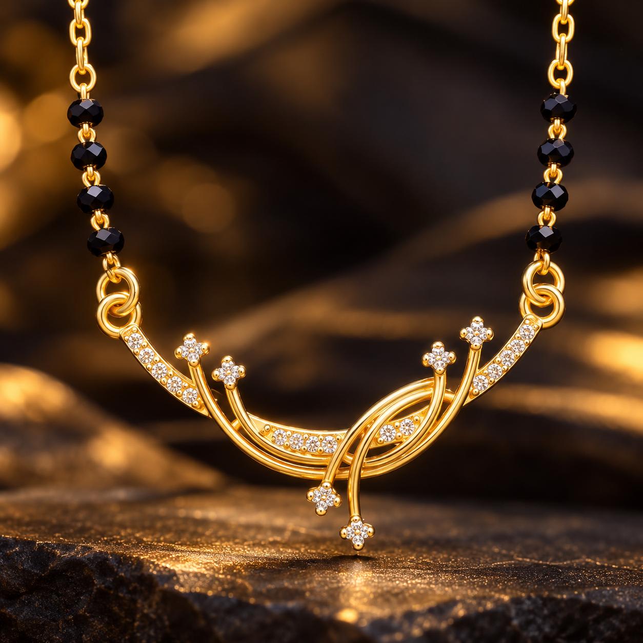 92.5 Flowing Vine Women's Italian Mangalsutra