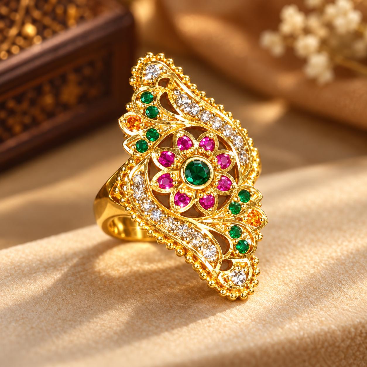 Rajasthani Women's Fancy Jewelry Ring