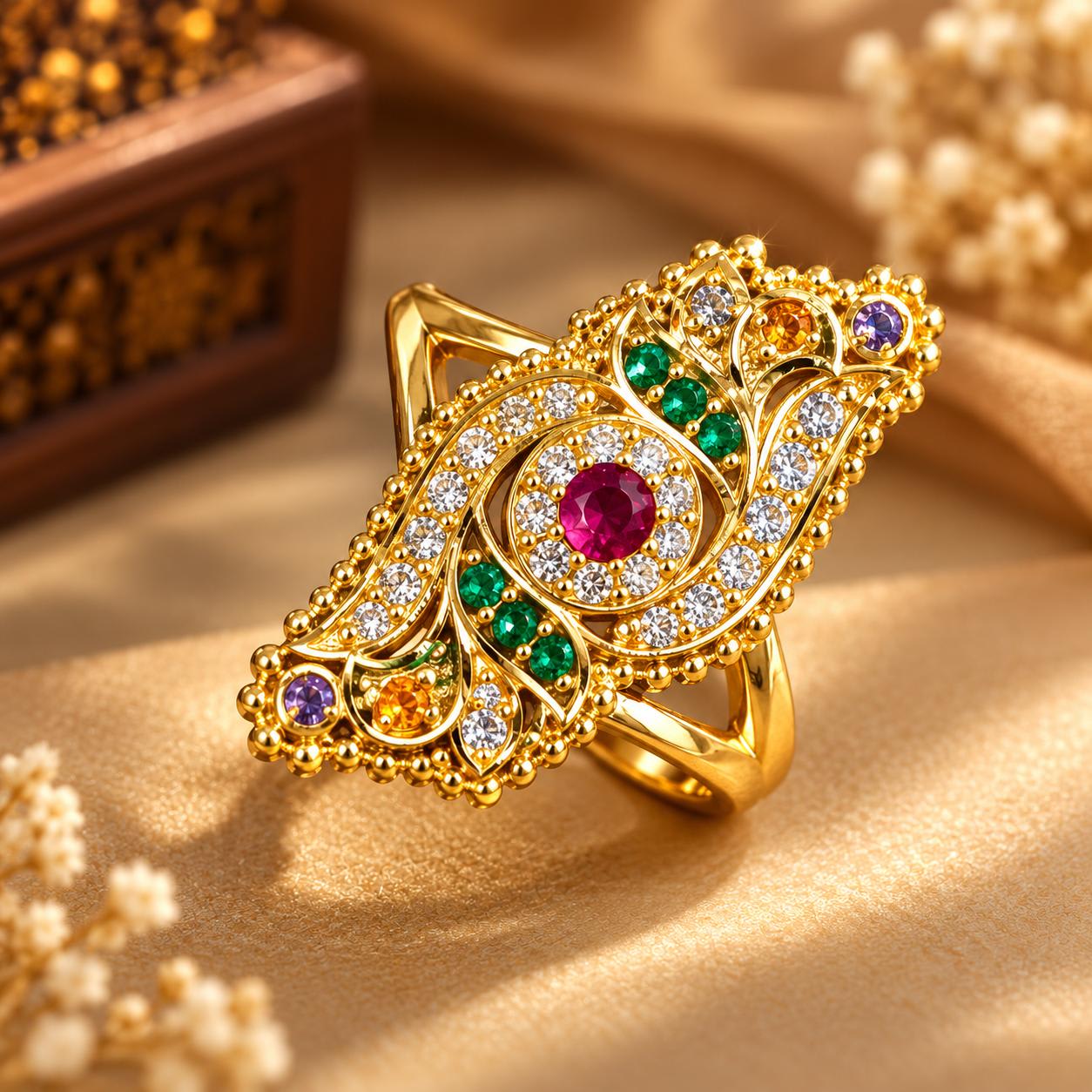 Rajasthani Women's Fancy Jewelry Ring