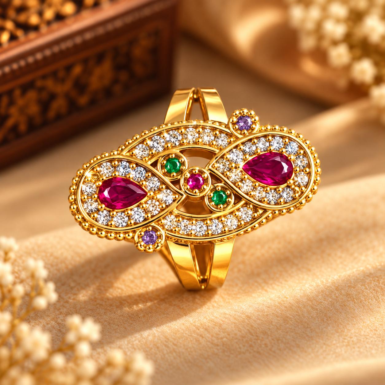 Rajasthani Women's Fancy Jewelry Ring