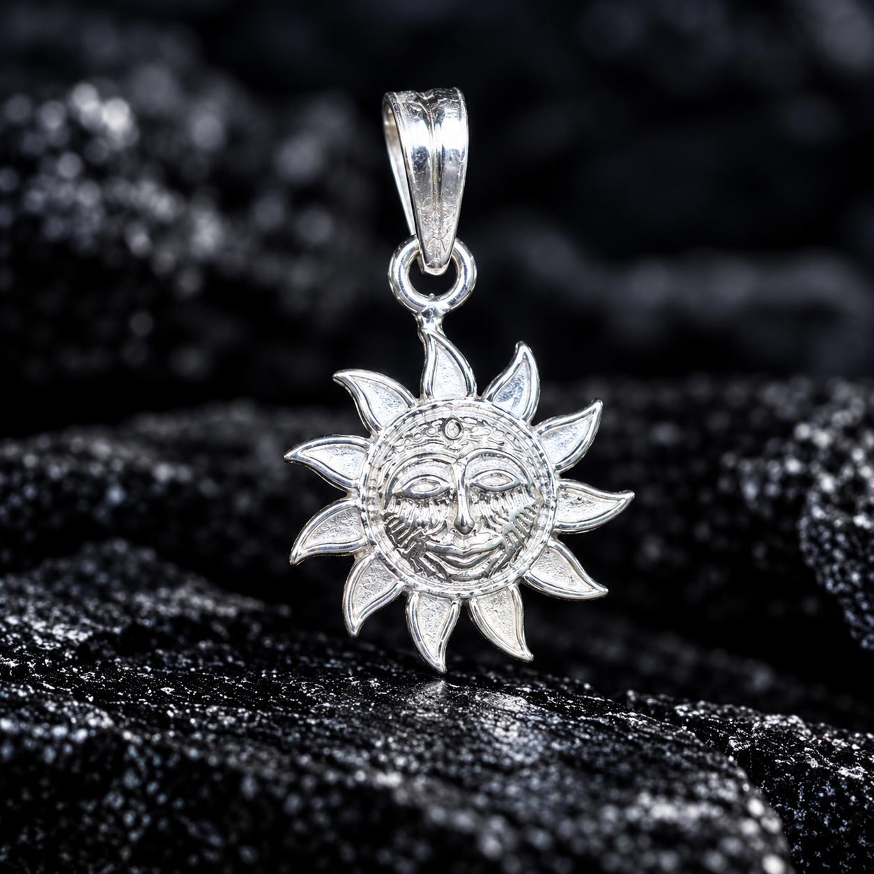 92.5 Sun Unisex Italian Pendant