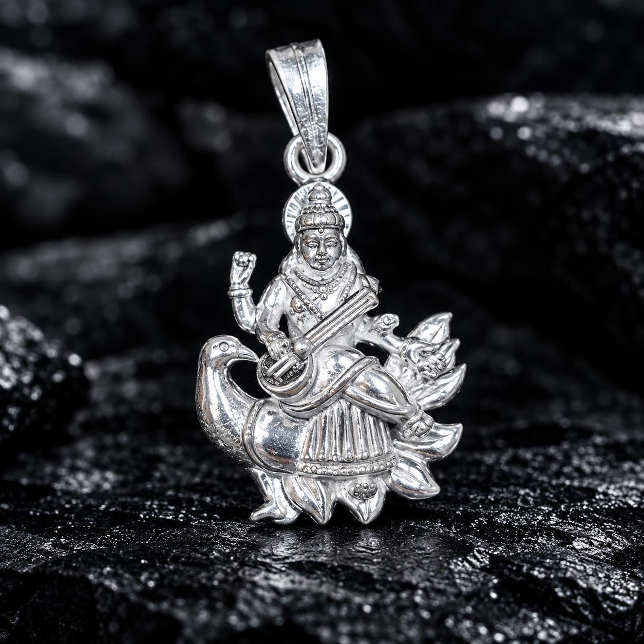 92.5 Maa Saraswati Unisex Italian Pendant
