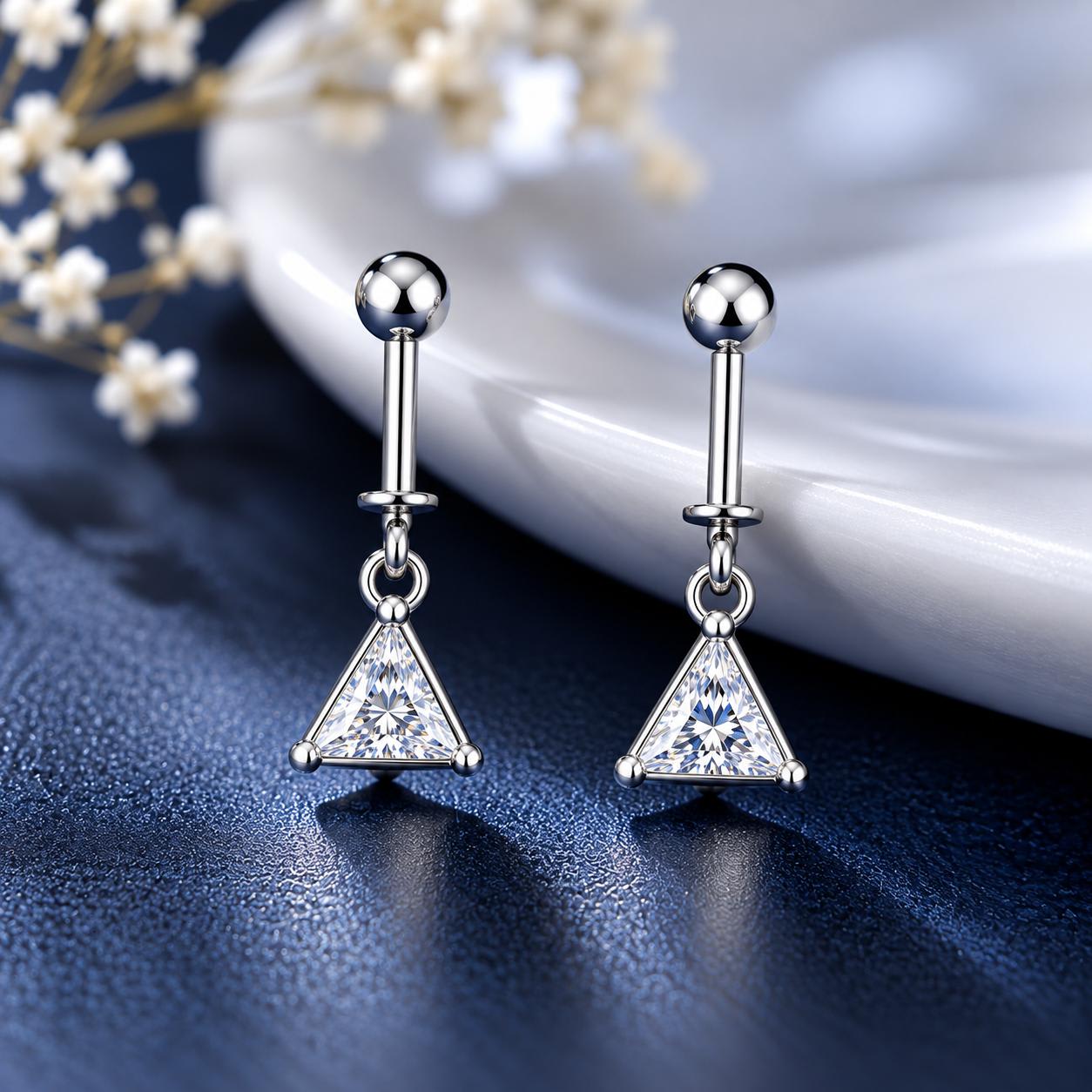 92.5 Triangular Solitaire Women's Italian Bugadi