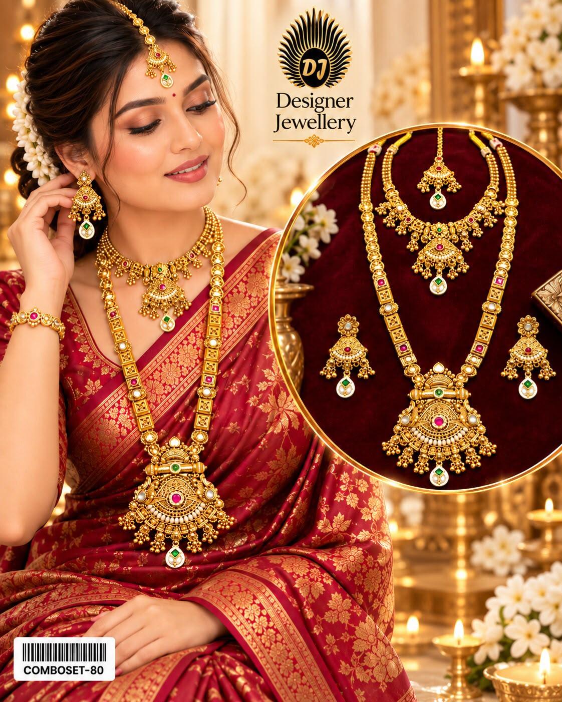 Combo Set Women's One Gram Bridal Set