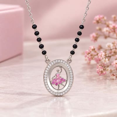Ballerina 925 Silver Mangalsutra Daily Wear