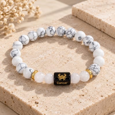 Gemstone CANCER / कर्क Rashi Bracelet