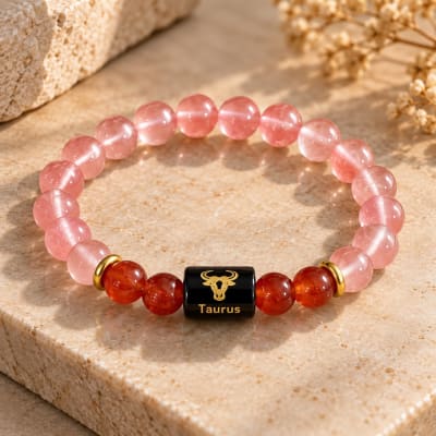 Gemstone TAURUS / वृषभ Rashi Bracelet