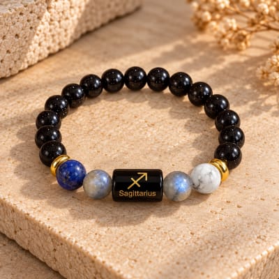 Gemstone SAGITTARIUS / धनु Rashi Bracelet