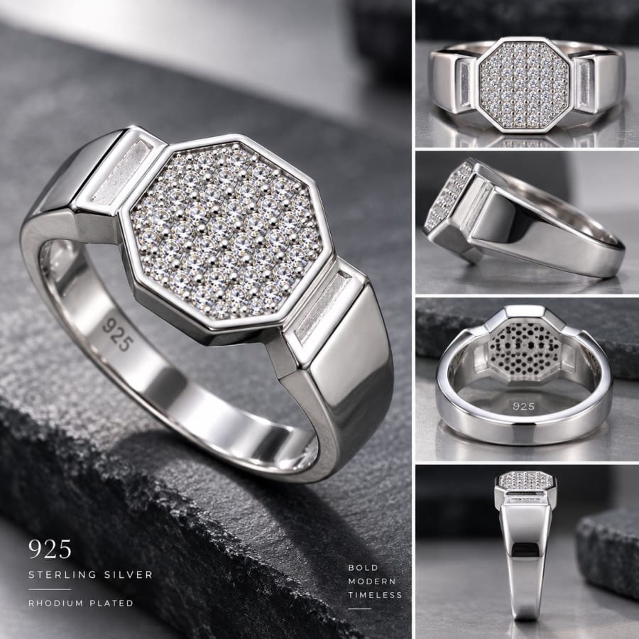 Men's Ring Light Weight 925 Silver