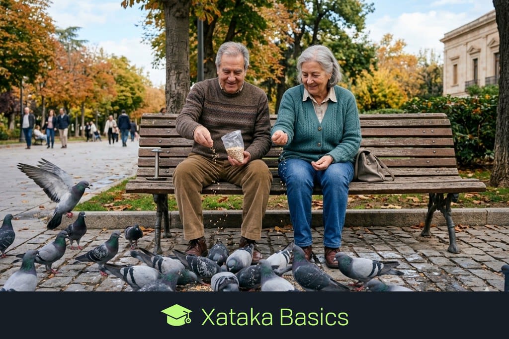 Gráfico abstracto mostrando una línea de tiempo ascendente con iconos de personas y monedas, simbolizando el aumento de la edad de jubilación y la planificación financiera.