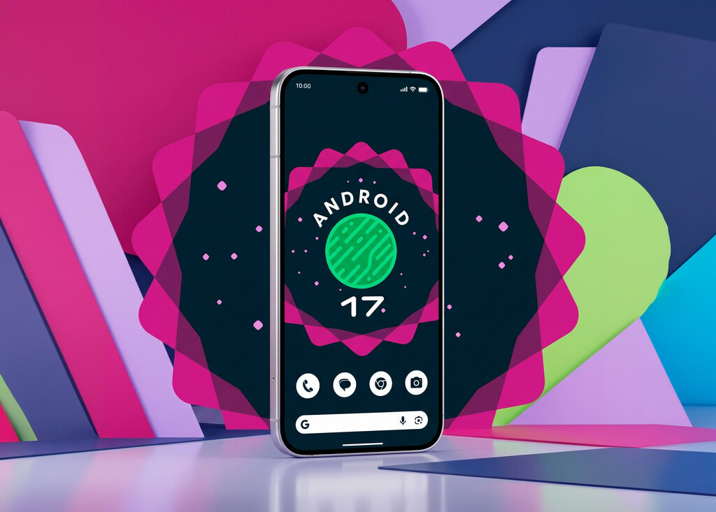 Interfaz de usuario de Android 17 mostrando nuevas funciones y elementos de IA