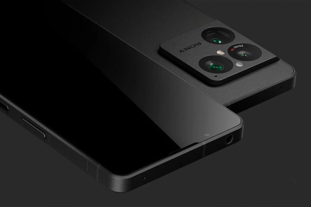 Sony Xperia 1 VIII smartphone presented from the front and back, showcasing its design and camera system.