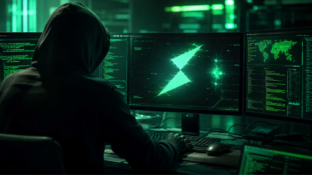 Representación abstracta de una red digital segura, con nodos interconectados y escudos protectores, simbolizando la seguridad de THORChain.