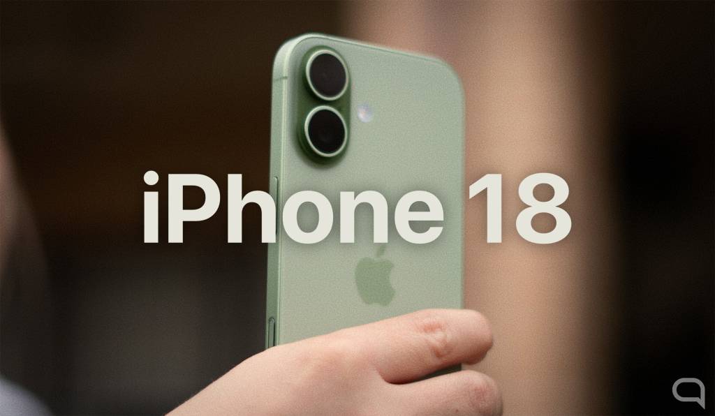 Imagen conceptual de un smartphone Apple iPhone 18 futurista