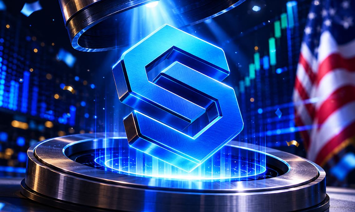 Gráfico abstracto de conexiones digitales en tonos azules y dorados, representando la interconexión financiera y tecnológica.
