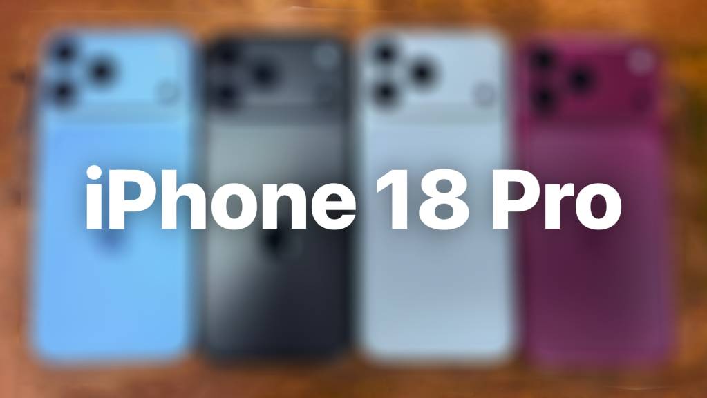 Primer plano de un iPhone 18 Pro con un acabado de color audaz y metálico, reflejando un diseño moderno y elegante.