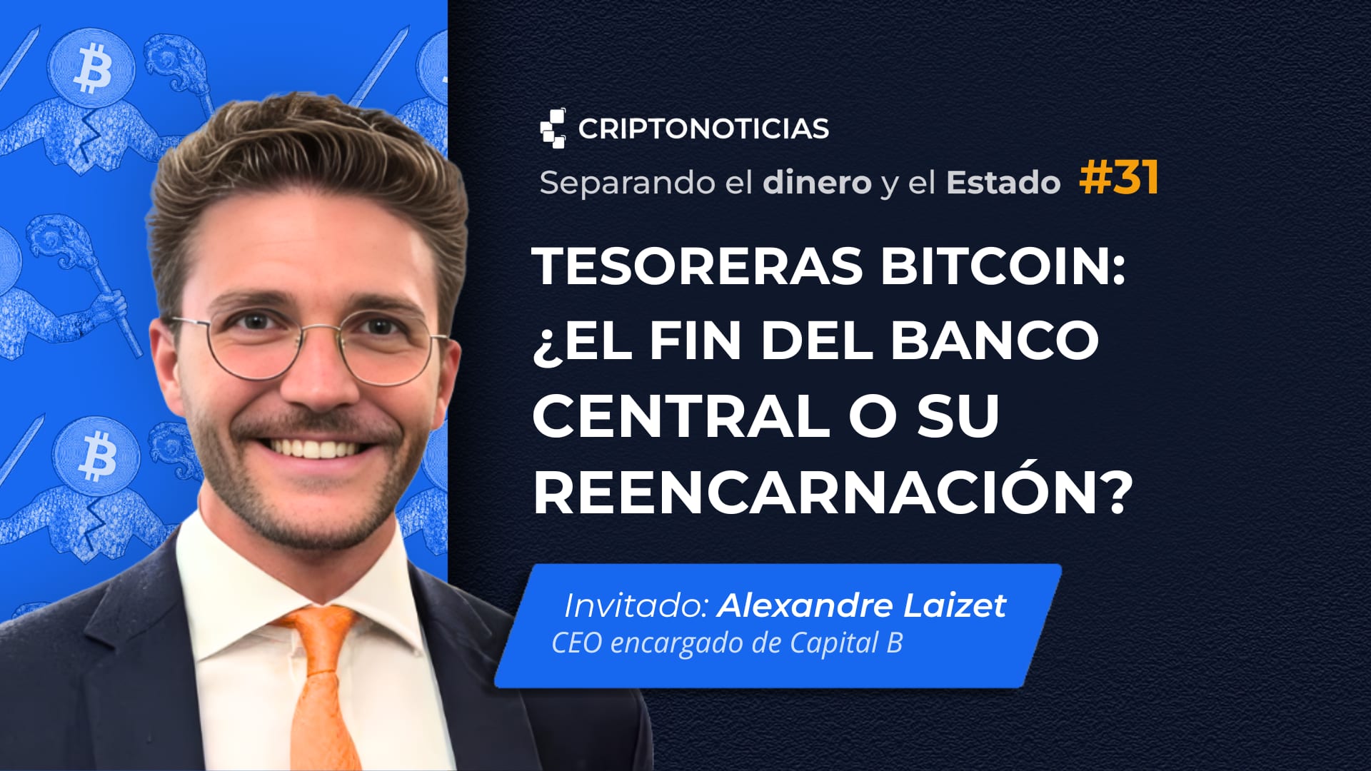 Gráfico abstracto representando redes interconectadas de finanzas y datos digitales, con un sutil toque de color naranja evocando la marca Bitcoin.