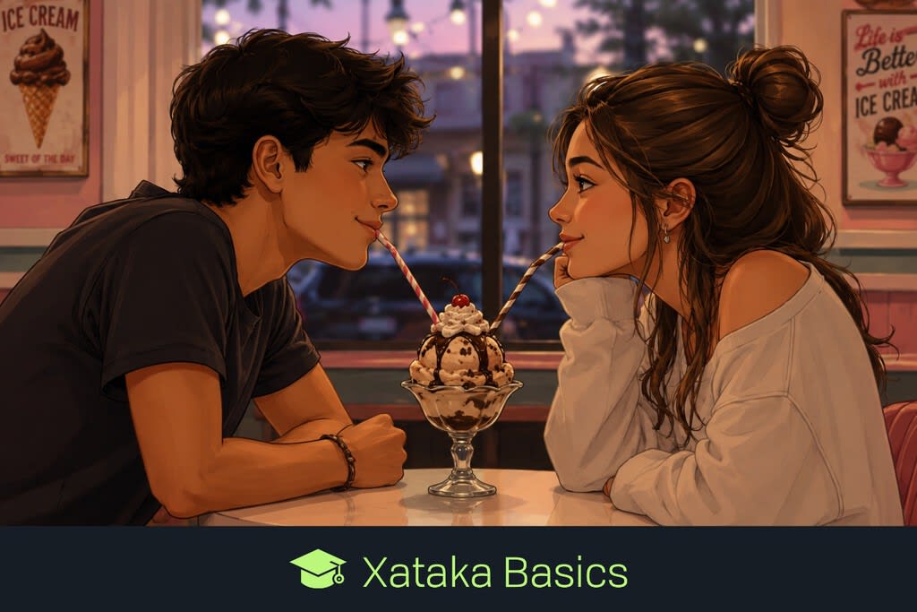 Illustration of diverse people interacting through smartphone screens, symbolizing online dating and social connections in a modern tech environment.