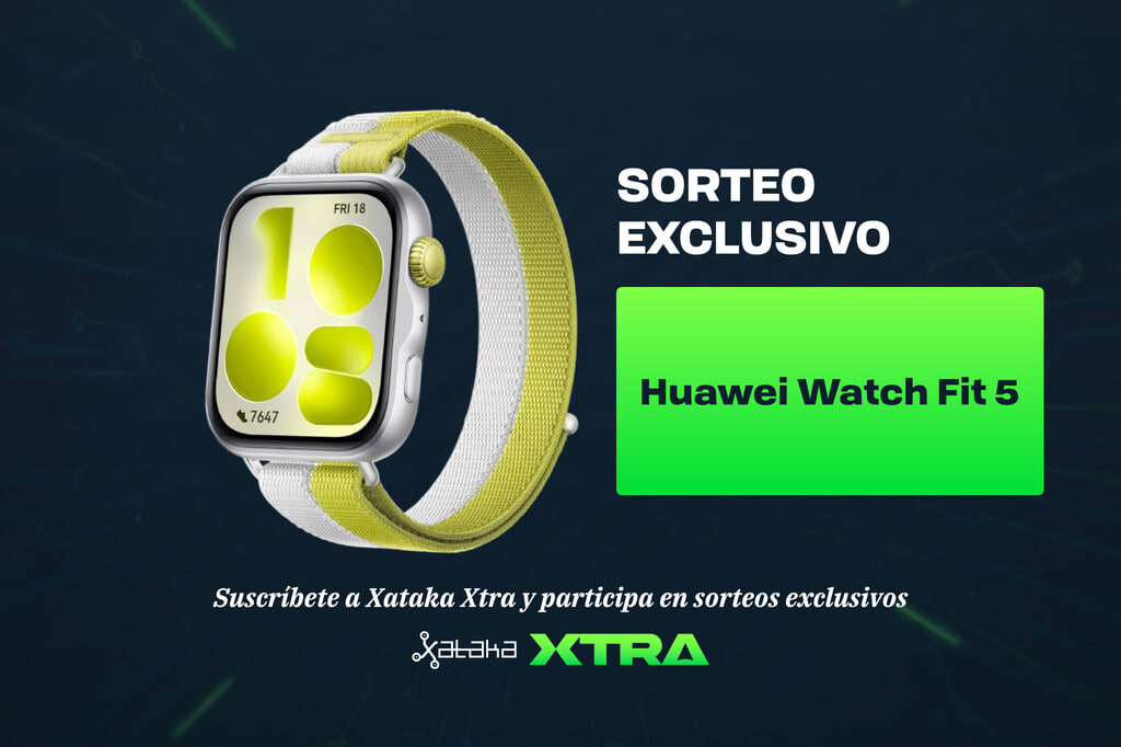 Huawei Watch Fit 5 smartwatch displayed elegantly on a clean tech background.