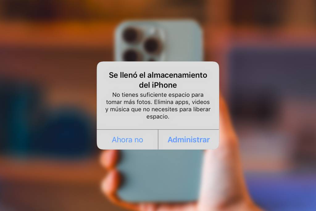 Un iPhone moderno mostrando una notificación de alerta de seguridad en pantalla.