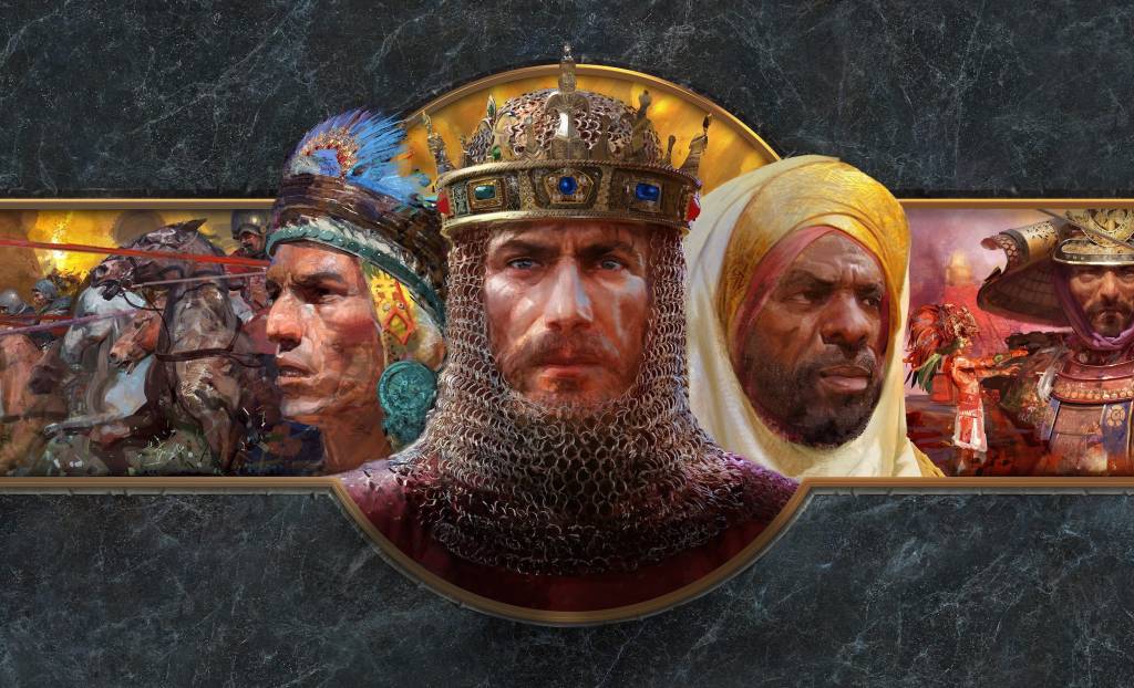 Un gráfico abstracto representando código de computadora entrelazado con elementos del juego Age of Empires II, simbolizando una vulnerabilidad de seguridad.