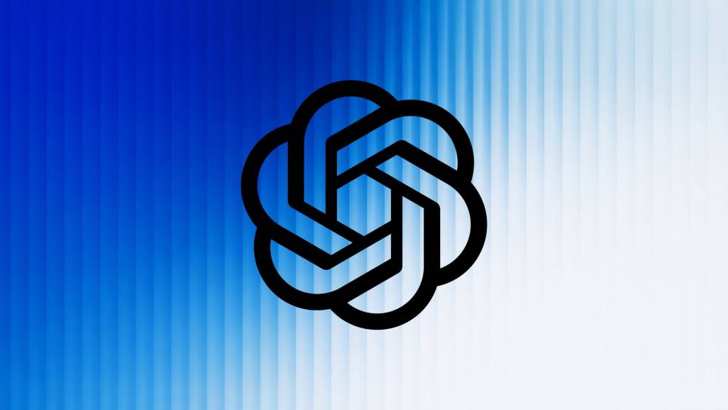 OpenAI logo with a caution sign overlay.
