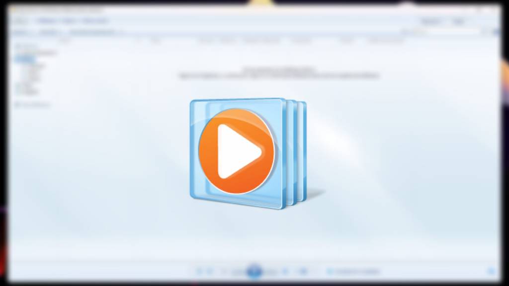 Logo de Windows Media Player junto a un icono moderno de reproducción multimedia.