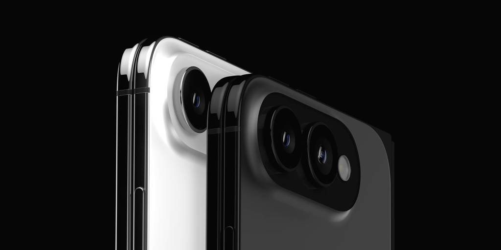 Representación conceptual de un iPhone Ultra con pantalla expandida, sugiriendo capacidades de tableta.