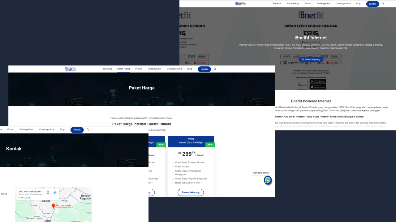 Screenshot of Bnetfit Network project