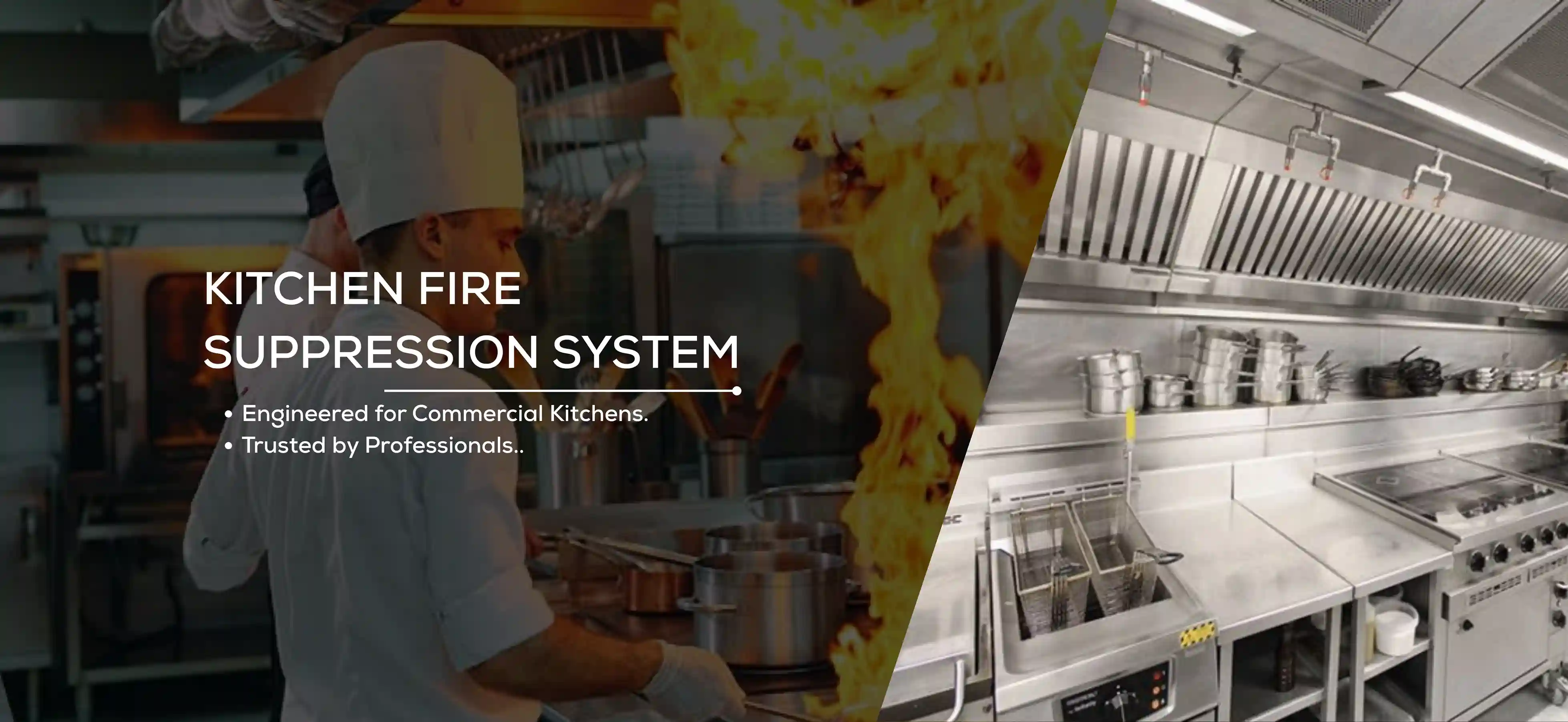 Kitchen Fire  Suppression System Engineered for Commercial Kitchens. Trusted by Professionals..
