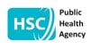 Logo of the Public Health Agency featuring a teal rectangular shape with the letters "HSC" in white, accompanied by the text "Public Health Agency" to the right.