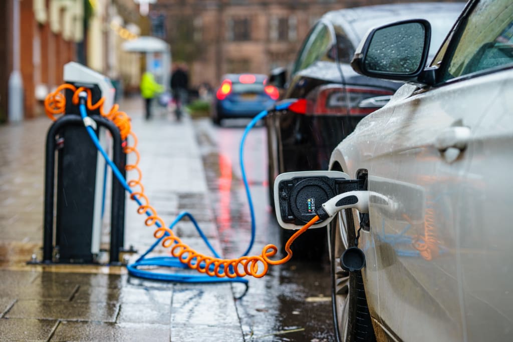 Electric cars charging