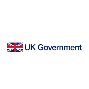 Logo with the UK flag and the text "UK Government" to its right.